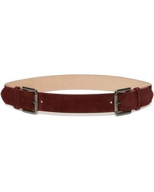 Max Mara Studded Leather Belt - White
