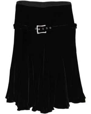 Ann Demeulemeester Helma Knee Lenght Hankerchief Skirt - Black