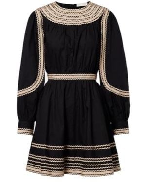 Ulla Johnson Long Sleeve Dress - Black