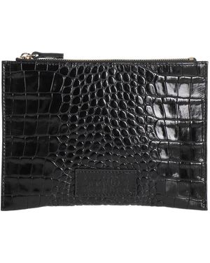 MM6 by Maison Margiela Crocembossed Clutch - Black