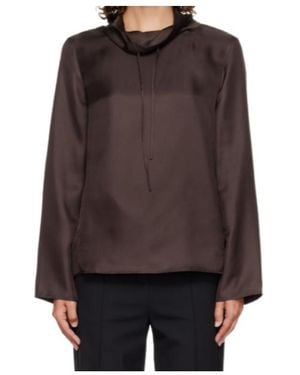 Loulou de Saison Long-Sleeved Blouse - Brown