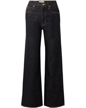 SLVRLAKE Denim Grace High-Waisted Wide-Leg Jeans - Black