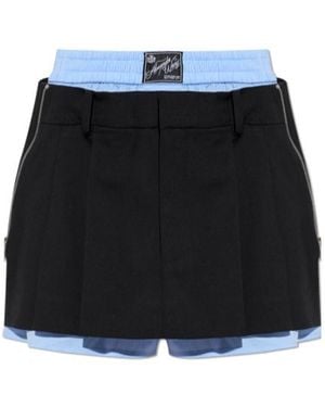 Alexander Wang Pre Styled Pleated Skorts - Black