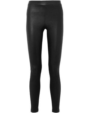 Theory Leather Leggings - Black