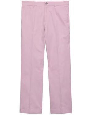Prada Pleated Tailored Trousers - Pink
