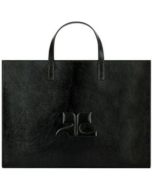 Courreges Heritage Tote Bag - Black