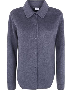 Aspesi Snap-Front Wool Jacket - Blue