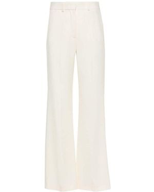 JOSEPH Pressed-Crease Flared Pants - White