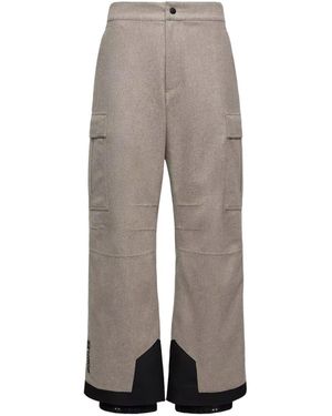 Moncler Moncler Padded Technical Wool Ski Trousers - Grey