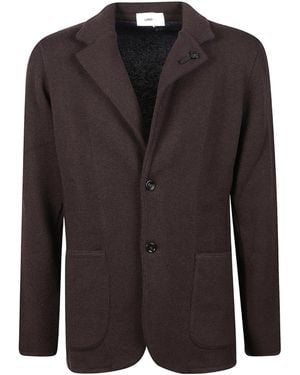 Lardini Patch-Pocket Knitted Jacket - Black