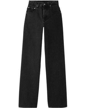 Jacquemus Wide Leg Denim Jeans - Black
