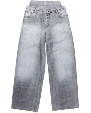 Acne Studios Elastic Waist Casual Pants - Blue