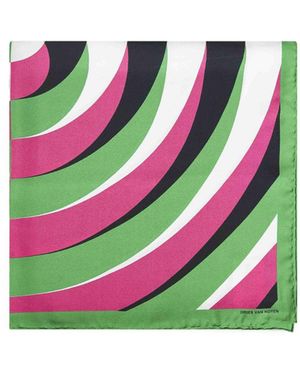 Dries Van Noten Graphic Printed Square Scarf - Multicolour