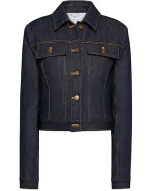 Thom Browne Buttoned Denim Jacket - Blue