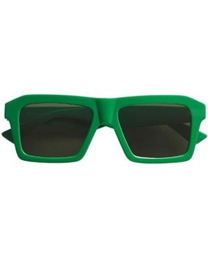 Bottega Veneta Eyewear Square Frame Sunglasses - Green