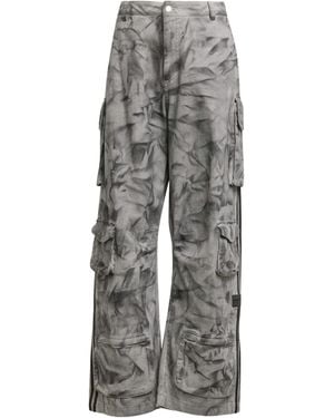 adidas Originals Camouflage-Print Cargo Trousers - Grey