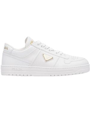 Prada Round-Toe Low-Top Casual Shoes - White