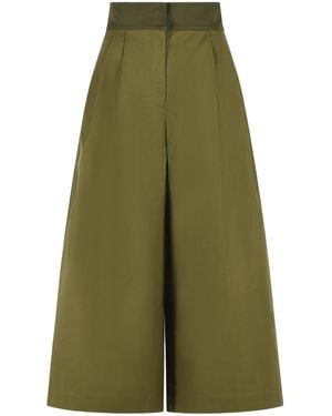 Zimmermann Wide Leg Culotte Trousers - Green