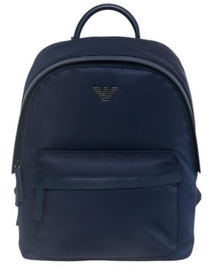 Emporio Armani Zipper Backpack - Blue