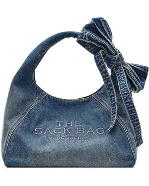 Marc Jacobs The Bow Denim Sack Bag - Blue