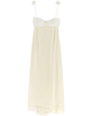 Magda Butrym Spaghetti Strap Dress - White