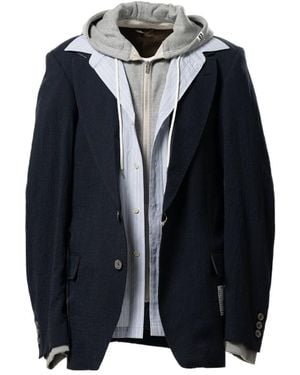 Maison Mihara Yasuhiro Mix Layered Jacket - Black