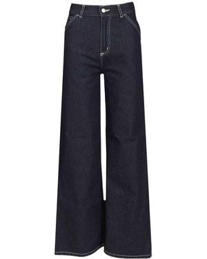 Carhartt High-Waist Wide-Leg Jeans - Blue