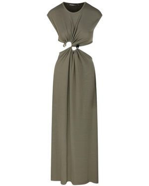 Christopher Esber Buckle Tank Dress - Green