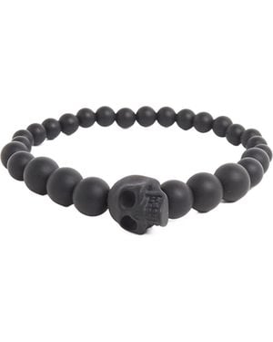 McQueen Skull Ball Bracelet - White
