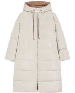Max Mara Long Double-Sided Down Jacket - Natural