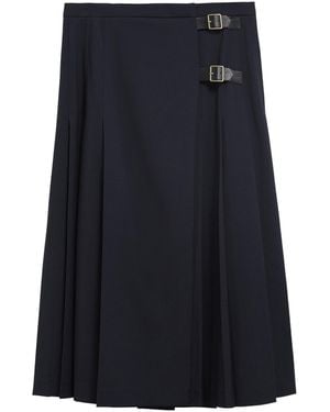 Barbour Pleated Midi Skirt - Blue
