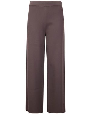 P.A.R.O.S.H. P.A.R.O..H. Roma Wide-Leg Trousers - Purple
