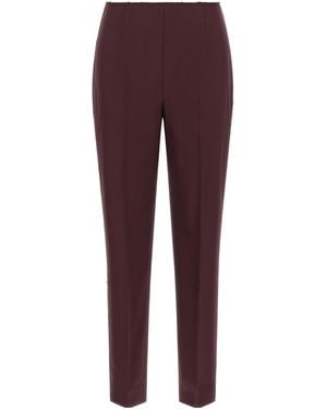 Gianluca Capannolo Frayed Edge Casual Trousers - Purple