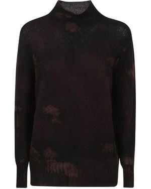 Avant Toi Mock Neck Sweater - Black