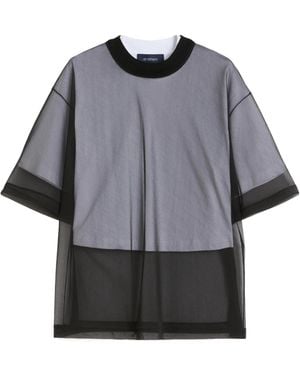 Sportmax Dottelia Short-Sleeve T-Shirt - Gray