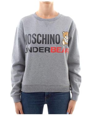Moschino Logo Jumper - Grey