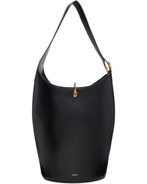 Rabanne Ring Leather Tote Bag - Black