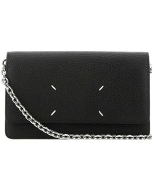 Maison Margiela Four Stitches Chain-Linked Wallet - Black