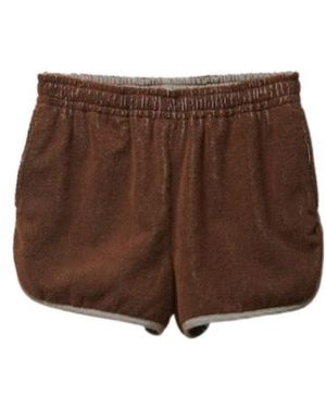 Versace Terry Logo Shorts - Brown