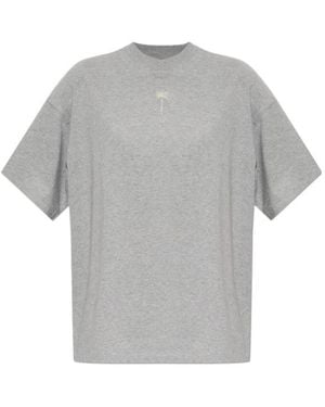 Palm Angels Short-Sleeved T-Shirt - Grey
