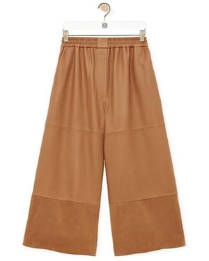 Loewe Cropped Trousers - Brown