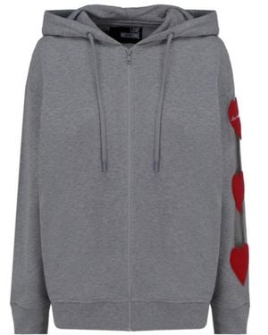 Moschino Logo And Hat Casual Jacket - Grey