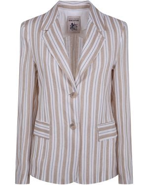 Semicouture Striped Blazer - Multicolor