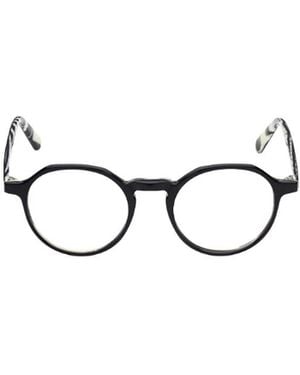 Moncler Eyewear Round Frame Glasses - Metallic
