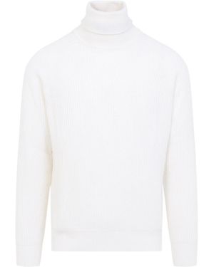 Canali Turtleneck Sweater - White