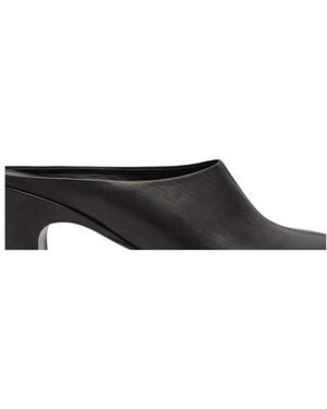 Dries Van Noten Round-Toe Leather Pumps - Black