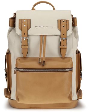 Brunello Cucinelli City Backpack - Natural