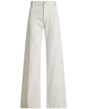 Polo Ralph Lauren Flare Patch-Pocket Trousers - White