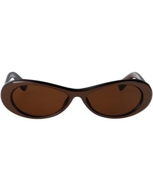 Jacquemus Oval-Frame Sunglasses - Brown