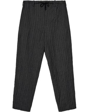 Dries Van Noten Elastic Waist Casual Trousers - Grey